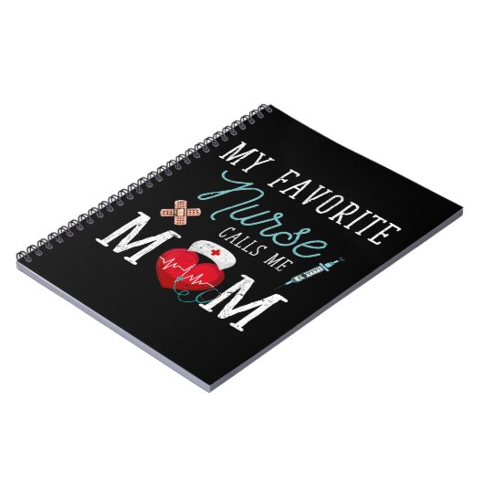 Mijn favoriete verpleegster noemt me mama Stethosc Notitieboek (Linkerzijde)