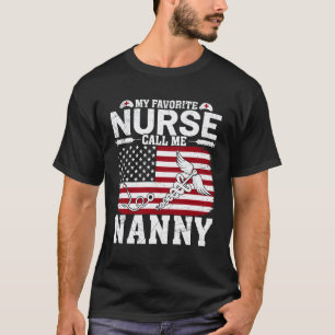 Mijn favoriete verpleegster noemt me Nanny Vintage T-shirt