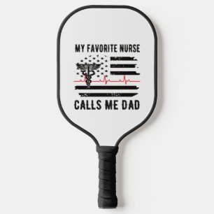 Mijn favoriete verpleegster noemt me papa verpleeg pickleball paddle
