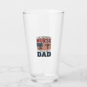 Mijn favoriete verpleegster noemt me papa vintage  glas