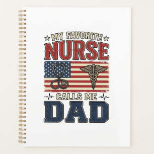 Mijn favoriete verpleegster noemt me papa vintage  planner