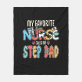 Mijn favoriete verpleegster noemt me Stap Pap Fleece Deken (Voorkant)