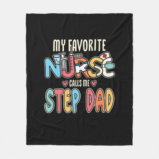 Mijn favoriete verpleegster noemt me Stap Pap Fleece Deken (Voorkant)