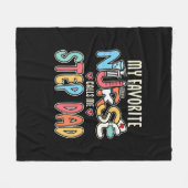 Mijn favoriete verpleegster noemt me Stap Pap Fleece Deken (Voorkant (Horizontaal))