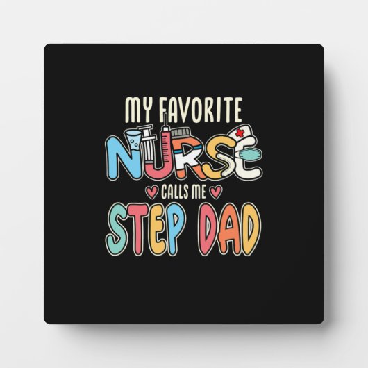 Mijn favoriete verpleegster noemt me Stap Pap Fotoplaat (Voorkant)