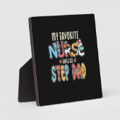 Mijn favoriete verpleegster noemt me Stap Pap Fotoplaat (Voorkant)