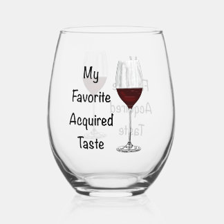 Mijn favoriete verworven smaak wijnglas zonder voet