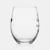 Mijn favoriete verworven smaak wijnglas zonder voet (Links)