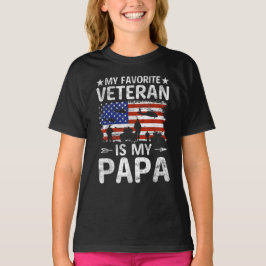 Mijn favoriete veteraan is het leger van mijn vade t-shirt