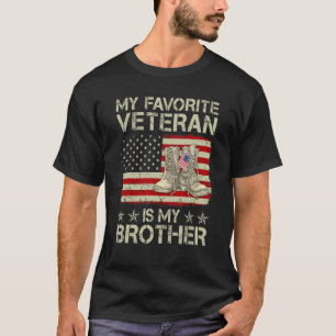 Mijn favoriete veteraan is mijn broer Combat Boots T-shirt