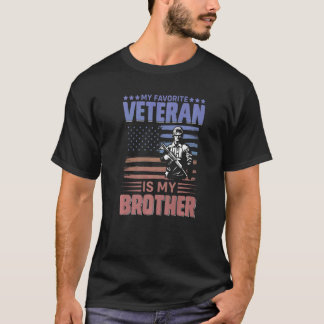 Mijn favoriete veteraan is mijn broer trotse patri t-shirt