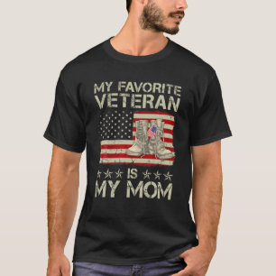 Mijn favoriete veteraan is mijn mama Combat Boots  T-shirt
