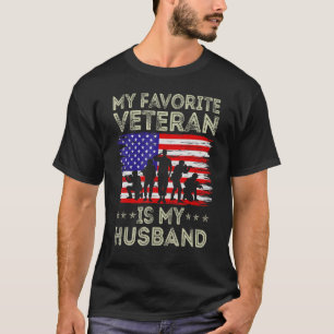 Mijn favoriete veteraan is mijn man Amerikaanse vl T-shirt