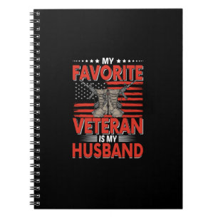 mijn favoriete veteraan is mijn man notitieboek