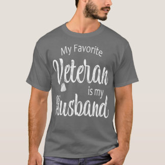 Mijn favoriete veteraan is mijn man t-shirt