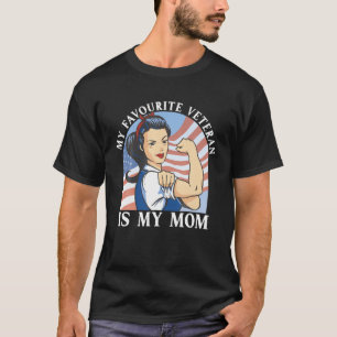 Mijn favoriete veteraan is mijn militaire vetera v t-shirt