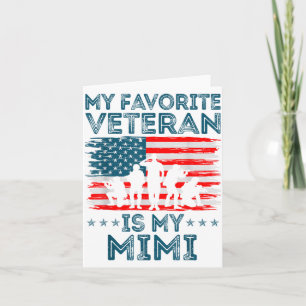 Mijn favoriete veteraan is mijn Mimi Amerikaanse v Kaart