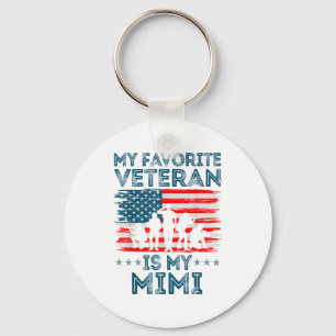 Mijn favoriete veteraan is mijn Mimi Amerikaanse v Sleutelhanger