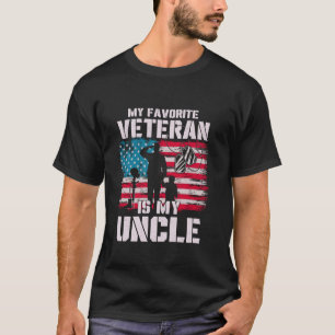 Mijn favoriete veteraan is mijn oom Amerikaanse vl T-shirt