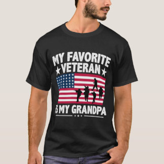 Mijn favoriete veteraan is mijn opa t-shirt