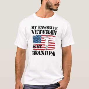 Mijn favoriete veteraan is mijn opa t-shirt