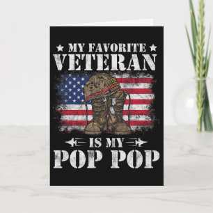 Mijn favoriete veteraan is mijn opa trots zoon doc kaart