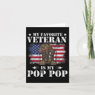 Mijn favoriete veteraan is mijn opa trots zoon doc kaart