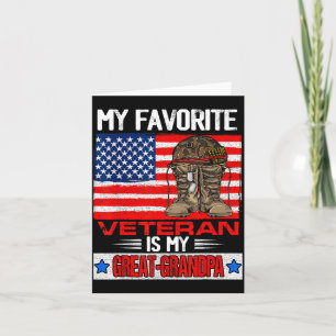 Mijn favoriete veteraan is mijn overgrootvader mil kaart