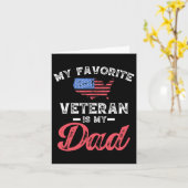 Mijn favoriete veteraan is mijn vader militaire ve kaart (Gele Bloem)
