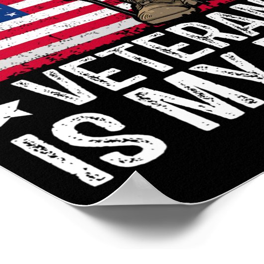 Mijn favoriete veteraan is mijn vader militaire ve poster (Hoek)