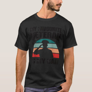 Mijn favoriete veteraan is mijn vader t-shirt