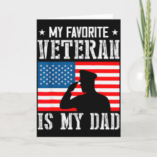 Mijn favoriete veteraan is mijn vader Vader Vetera Kaart