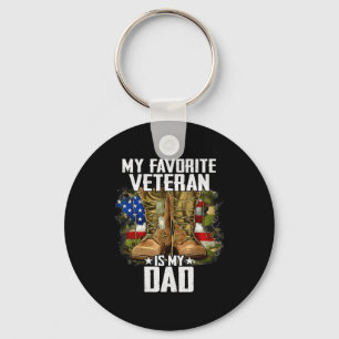 Mijn favoriete veteraan is mijn vader Vader Vetera Sleutelhanger