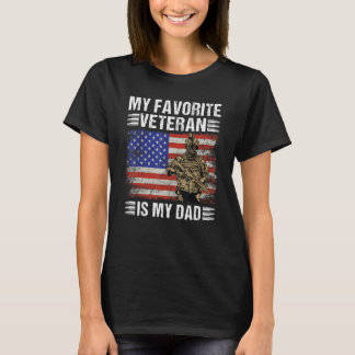 Mijn favoriete Veteraan is mijn vader Veteranendag T-shirt