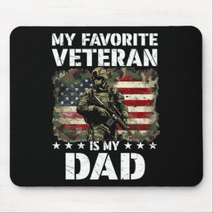 Mijn favoriete veteraan is mijn vader Veterans Day Muismat