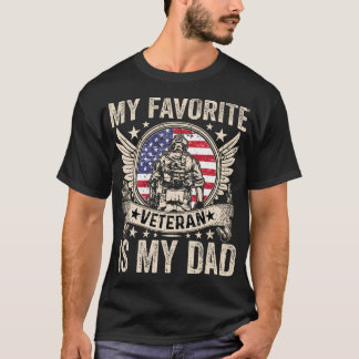 Mijn favoriete veteraan is mijn vader Veterans Day T-shirt