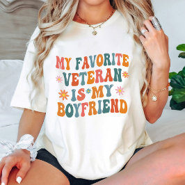 Mijn favoriete veteraan is mijn vriend Groovy Whit T-shirt