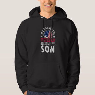 Mijn favoriete veteraan is mijn zoon veteranen fam hoodie
