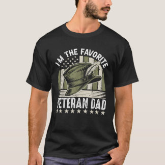 Mijn favoriete veteraan vader t-shirt