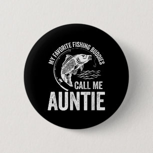 Mijn favoriete vismaatje noem me tante Vis Fami Ronde Button 5,7 Cm