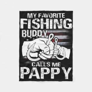 Mijn favoriete vismaatje noemt me Pappy Fleece Deken