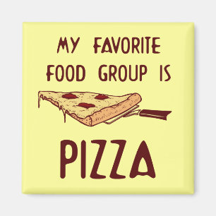 Mijn favoriete voedingsgroep is Pizza Magneet