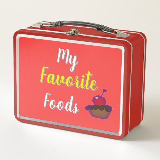 Mijn favoriete voedingsmiddelen Rood (Voorkant)
