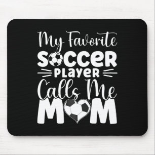 Mijn favoriete voetballer noemt me mama Schattige Muismat