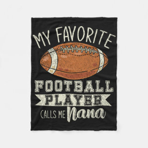 Mijn favoriete voetballer noemt me Nana oma  Fleece Deken