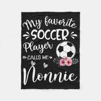 Mijn favoriete voetballer noemt me Nonnie  Fleece Deken