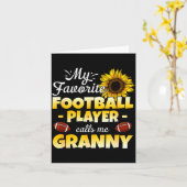 Mijn favoriete voetballer noemt me oma  kaart (Gele Bloem)