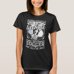 Mijn favoriete voetballer noemt me oom meisjes die t-shirt