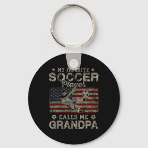 Mijn favoriete voetballer noemt me opa Usa Fla Sleutelhanger