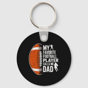 Mijn favoriete voetballer noemt me papa Vaderdag Sleutelhanger